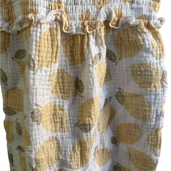Sunny Lemon Print Kids Romper - Picture 3 of 4